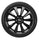 19" black alloy wheel